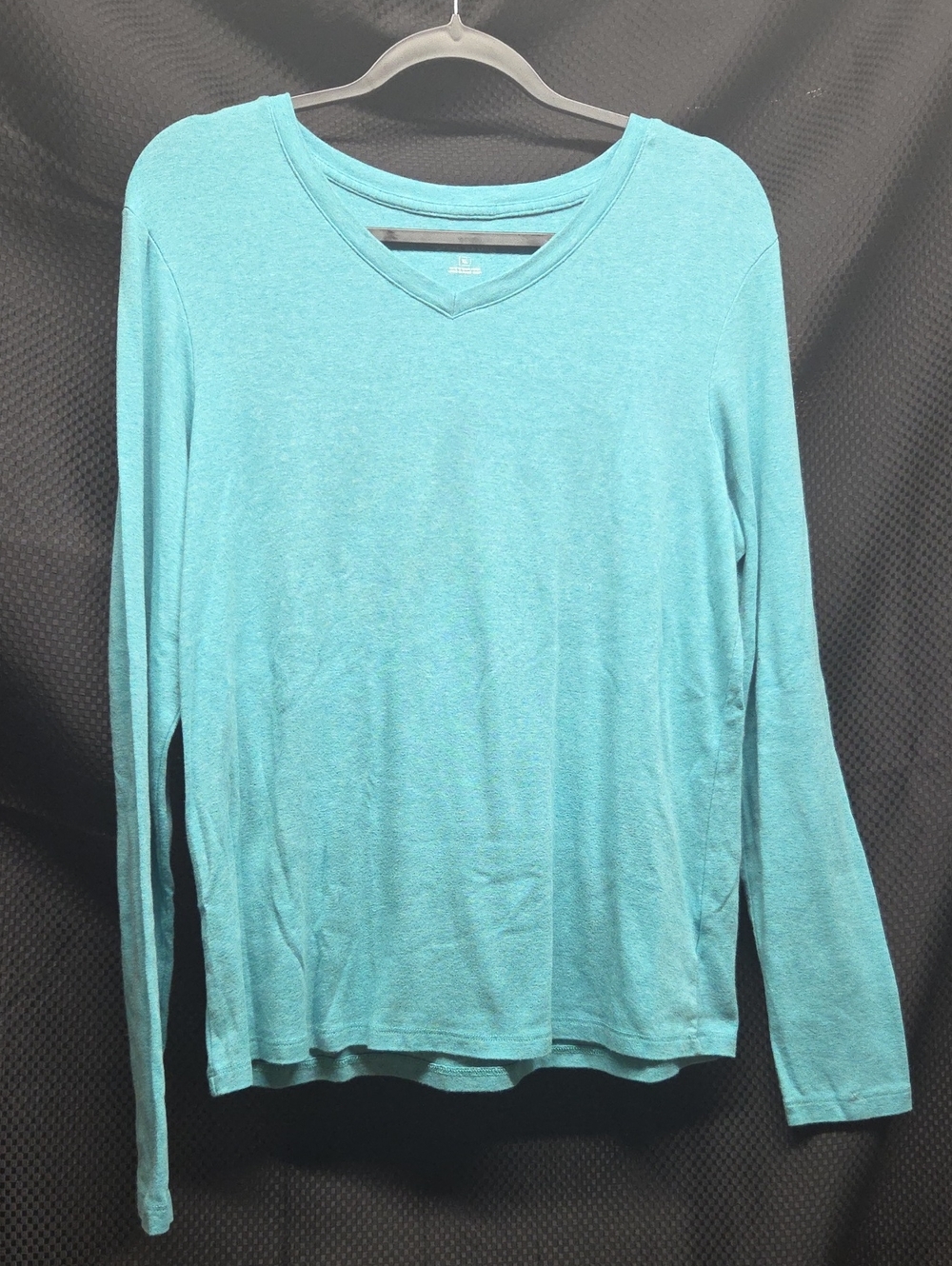 Eddie Bauer Teal V-Neck Long Sleeve Sweater